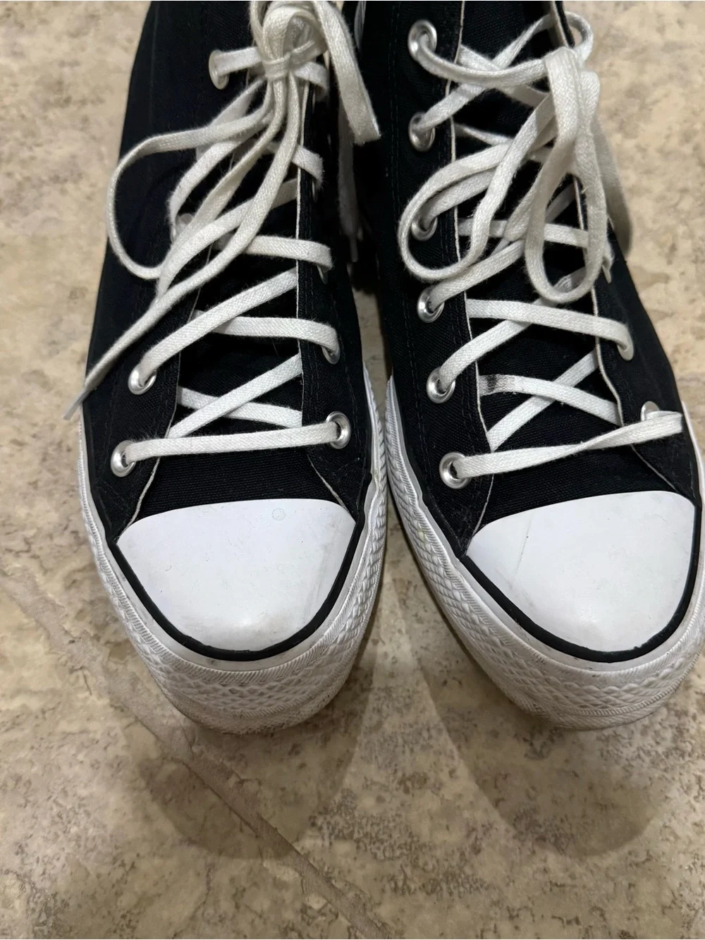 Converse Chuck Taylor All Star Platform High Top Sneakers Black Canvas | Women’s
